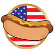 Hot Dog American Flag