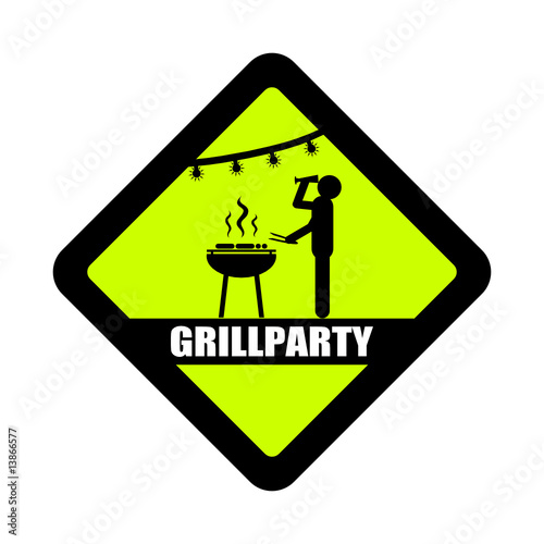 schild grillparty (trinken) schild grillparty (trinken)