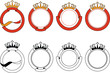 Ribbon & Crown Set