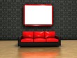 exibition gallery with a sofa