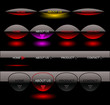 Editable website vector buttons