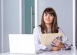 Woman doctor in a modern office Woman doctor in a modern office
