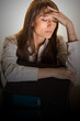 business woman having a headache