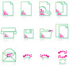 Green pink computer icons Green pink computer icons