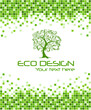 Ecological mosaic background