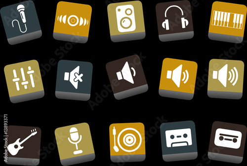 Illustration: Music Icon Set Music Icon Set