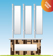 Set of vector outdoor advertising [Stone Sign]