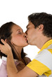 Couple kiss