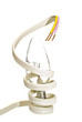 Photo: Electrical cable on White background Electrical cable on White background