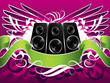 Winged music speakers