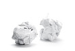 boulette de papier froissé - image sur fond blanc