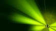 Green ball and ray light