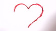 Painting a Red Heart - Time Lapse