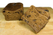 malt loaf isolated on white