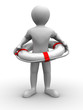 Men wtih lifepreserver