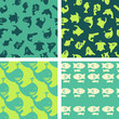 seamless patterns - animaux marins