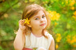Child with flower in her hair