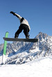 Foto: Snowboarder jumping Snowboarder jumping