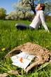 Foto: Frau Frühling Allergie Frau Frühling Allergie