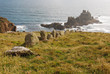Photo: Beautiful mountain landscape in Land's End, UK Beautiful mountain landscape in Land's End, UK