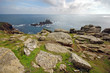 Photo: Beautiful mountain landscape in Land's End, UK Beautiful mountain landscape in Land's End, UK