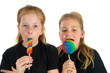 Girls with lollipop