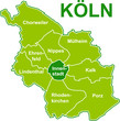 Stadtkarte Köln