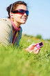 girl listening to music