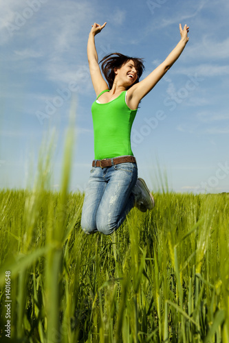 Foto: Springen Frau Springen Frau