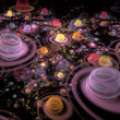 Abstract futuristic fractal background