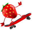 Fraise en skateboard