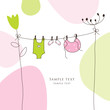 Baby arrival announcement card