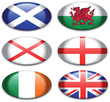 Button Britische Inseln oval