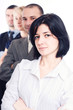 Young business team on white background Young business team on white background
