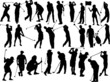 golfers collection silhouettes golfers collection silhouettes