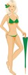 Girl in bathing suit
