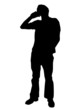 man talking on mobile