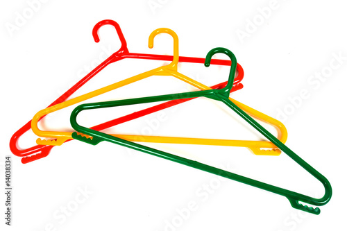 Photo: Plastic clotheshangers Plastic clotheshangers