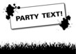 Party Flyer Poster Audience Happy Dance black & white Party Flyer Poster Audience Happy Dance black & white