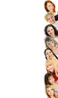 young women isolated