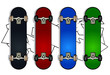 Set of skateboards