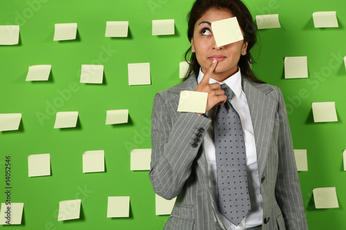 Photo: woman and postit woman and postit