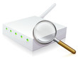Étude d'un Modem internet et de son antenne wifi (reflet) Étude d'un Modem internet et de son antenne wifi (reflet)