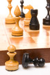Chessmen on a chessboard