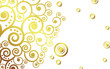 Floral  gold background