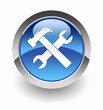 Illustration: Tools glossy icon Tools glossy icon