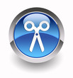 Scissors glossy icon