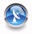 Satellite dish glossy icon Satellite dish glossy icon