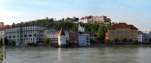 Foto: Passau - Blick von Innstadt auf Feste Oberhaus Passau - Blick von Innstadt auf Feste Oberhaus