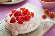 Strawberry pavlova Strawberry pavlova